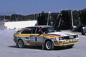 Audi quattro A2 at the 1984 Rally Portugal (Rö...