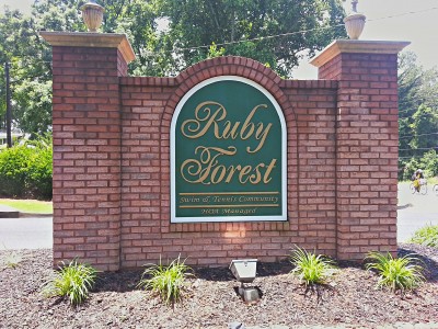 Ruby Forest sign