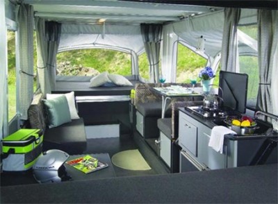 Inside the Fleetwood Evolution Camper