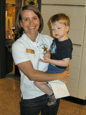 Ms. Curtis with my younger son